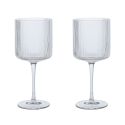 Ferm Ripple Red Wine Glasses - Clear (Set of 2)