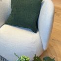 Ferm Rico Lounge Chair w/ Swivel – Off-White Bouclé