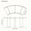 Ferm Living Deya Curved Bench