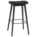 Muuto Fiber Counter Stool - Upholstered with Wood Base