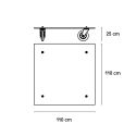 Fontana Arte 'Tavolo Con Ruote' Coffee Table