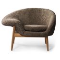 Warm Nordic Fried Egg Sheepskin Chair 