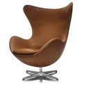 Fritz Hansen Leather Egg Chair