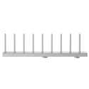 String Plate Rack 2 Pcs - 30cm Light Grey