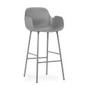Normann Copenhagen Form Bar Armchair - Steel Base