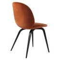 Gubi Beetle Dining Chair - Full Upholstery - Wooden Leg Base