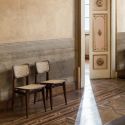 Gubi C-Chair With Cane Seat and Back