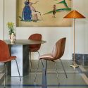 Gubi Beetle Chair - Front Upholstery - Metal Leg Base - Veneer Shell 