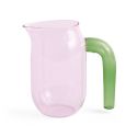 HAY Glass Jug Small - Pink & Green