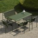 HAY Palissade Cord Dining Bench with Arms
