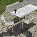 HAY Palissade Cord Dining Bench with Arms