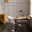 &Tradition Rely Chair HW46 - Upholstered with Seat Cushion, Arms and Swivel Cross Base