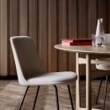 &Tradition Rely Chair HW9 - Upholstered with Seat Cushion and Tube Base