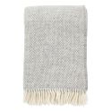 Klippan Brushed Lambswool Throw, Preppy Grey Melange 