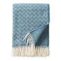 Klippan Pampas Lambswool Throw, Blue 