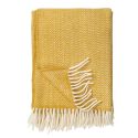 Klippan Chevron Lambswool Throw, Yellow