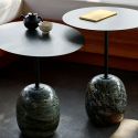 &Tradition Lato Side Table - Deep Green w. Verdi Alpi Marble