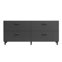 String Relief Chest of Drawers Low, Leg Base