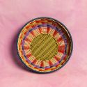 MAEGEN Woven Fruit Bowl - Olive & Red