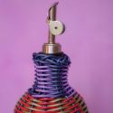 MAEGEN Woven Oil Pourer - Olive & Red