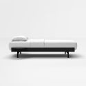 Moebe Low Single Bed with Side Table - Black