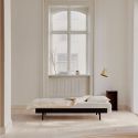 Moebe Low Single Bed with Side Table - Black