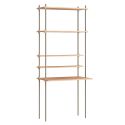 MOEBE Workstation S.200.1.E - Oak & Warm Grey