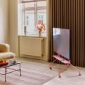 Pedestal Moon Rollin' TV Stand
