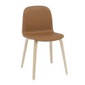 Muuto Visu Chair Oak Base Refine Leather Cognac