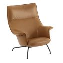 Muuto Doze Lounge Armchair - High Back, Tubular Base