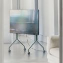 Pedestal Moon Rollin' TV Stand - Mossy Green