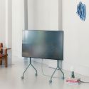 Pedestal Moon Rollin' TV Stand - Mossy Green