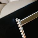 Pedestal Moon Rollin' TV Stand - Chrome