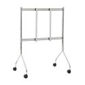 Pedestal Moon Rollin' TV Stand - Chrome