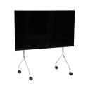 Pedestal Moon Rollin' TV Stand - Chrome