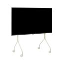 Pedestal Moon Rollin' TV Stand - Pearl