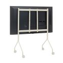 Pedestal Moon Rollin' TV Stand - Pearl