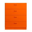 String Relief Chest of Drawers Wide, Plinth Base