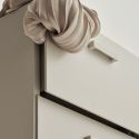 String Relief Chest of Drawers Tall, Leg Base