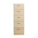 String Relief Chest of Drawers Tall, Plinth Base
