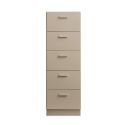 String Relief Chest of Drawers Tall, Plinth Base