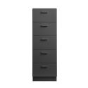 String Relief Chest of Drawers Tall, Plinth Base