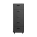 String Relief Chest of Drawers Tall, Leg Base