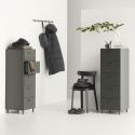 String Relief Chest of Drawers Tall, Leg Base