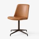&Tradition Rely Chair HW14 - Upholstered with Cross Base
