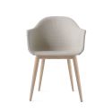 Audo Copenhagen Harbour Chair - Upholstered with Wooden Base