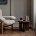 Audo Copenhagen Androgyne Side Table, Wood Base Ø50cm
