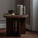 Audo Copenhagen Androgyne Side Table, Wood Base Ø50cm