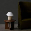 Audo Copenhagen Androgyne Side Table, Wood Base Ø50cm