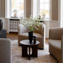 Audo Copenhagen Androgyne Side Table, Wood Base Ø50cm